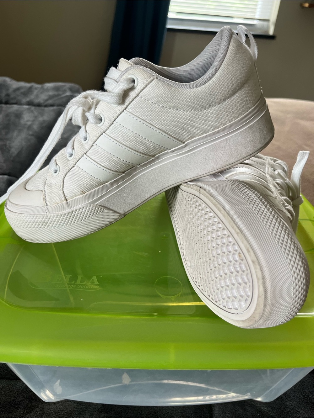 Adidas Bravada 2.0 Platform Sneakers – White – Size 8.5